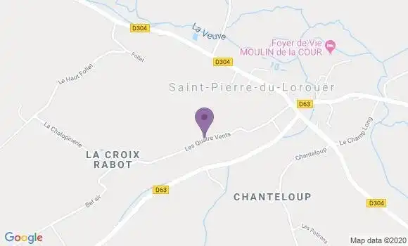Localisation St Pierre du Lorouer Ap - 72150
