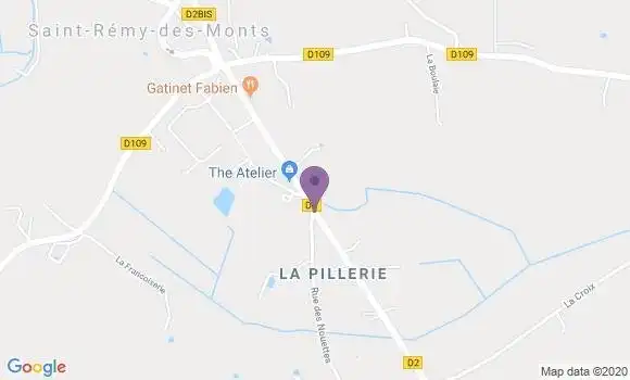 Localisation Saint Remy des Monts Ap - 72600