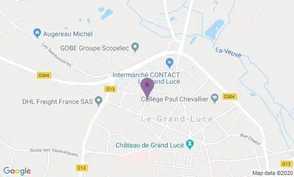 Localisation Saint Vincent du Lorouer Bp - 72150