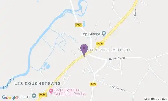Localisation Sceaux sur Huisne Bp - 72160