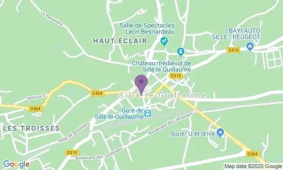 Localisation Sille le Guillaume - 72140