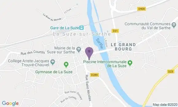 Localisation La Suze sur Sarthe - 72210