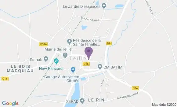 Localisation Teille Ap - 72290