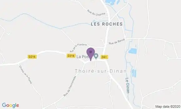 Localisation Thoire sur Dinan Ap - 72500