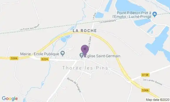 Localisation Thoree les Pins Ap - 72800