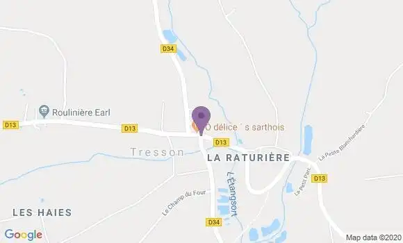 Localisation Tresson Ap - 72440