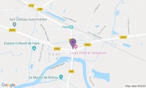 Localisation Vaas Bp - 72500