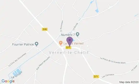 Localisation Verneil le Chetif Ap - 72360