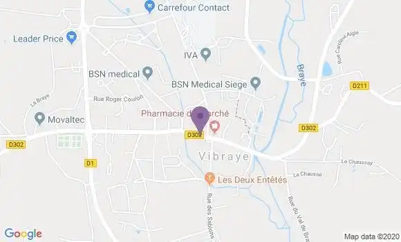Localisation Vibraye - 72320