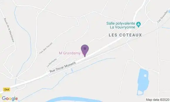 Localisation Vouvray sur Loir Ap - 72500
