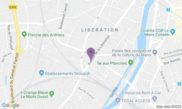 Localisation Le Mans Liberation - 72018