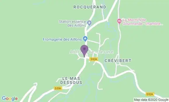 Localisation Aillon le Jeune Bp - 73340
