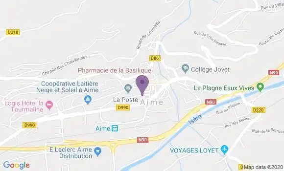Localisation Aime - 73211