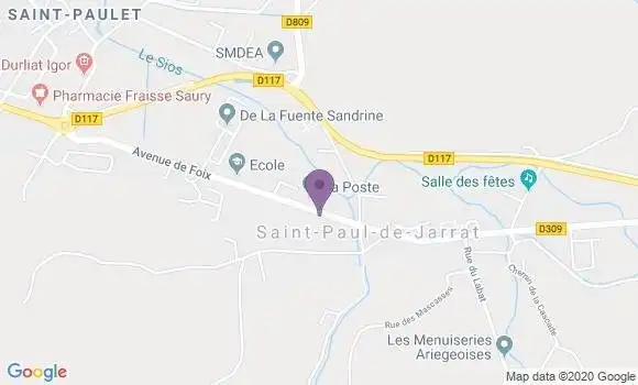 Localisation Saint Paul de Jarrat Bp - 09000