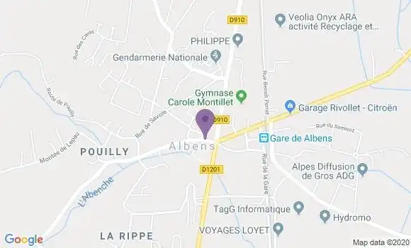 Localisation Albens - 73410