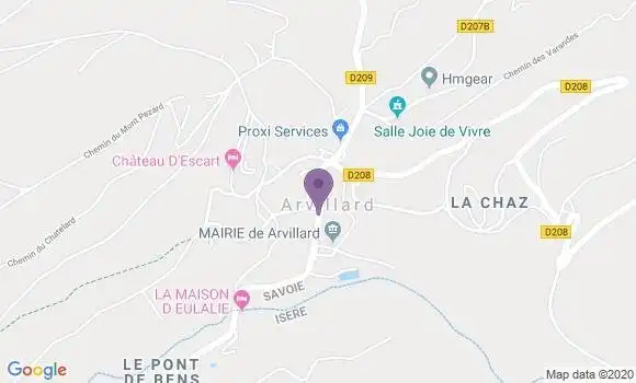 Localisation Arvillard Bp - 73110