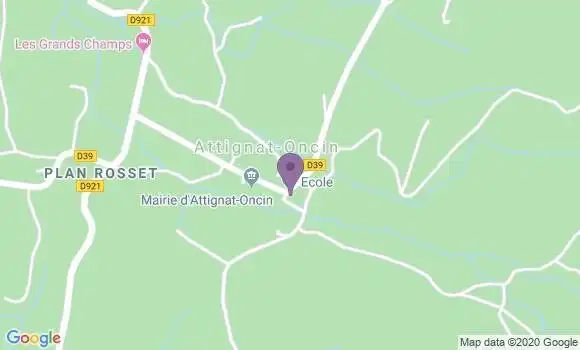 Localisation Attignat Oncin Ap - 73610