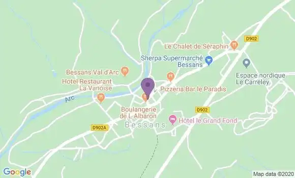 Localisation Bessans Bp - 73480