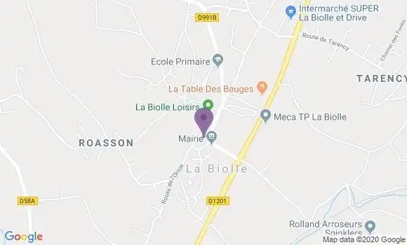 Localisation La Biolle Bp - 73410