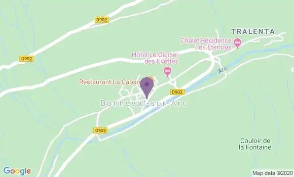 Localisation Bonneval sur Arc Ap - 73480