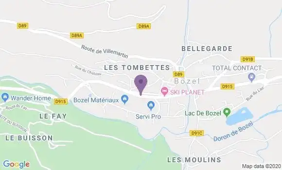 Localisation Bozel Bp - 73350
