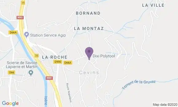 Localisation Cevins Ap - 73730