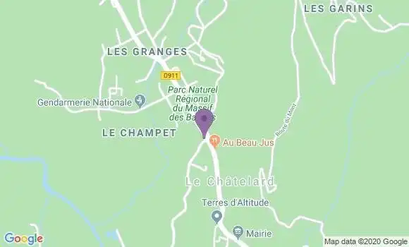 Localisation Le Chatelard Bp - 73630