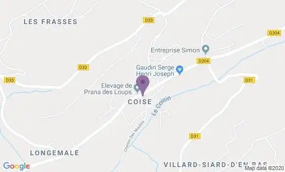 Localisation Coise St Jean Pied Gauthier Ap - 73800