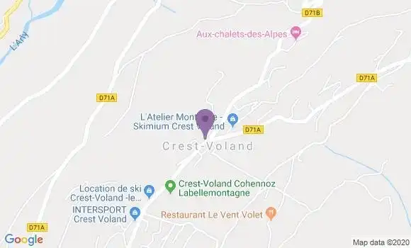 Localisation Crest Voland Bp - 73590