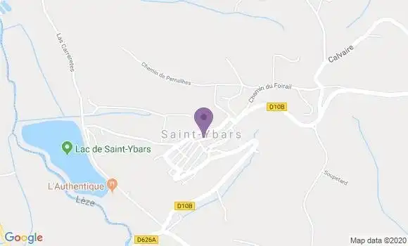 Localisation Saint Ybars Bp - 09210