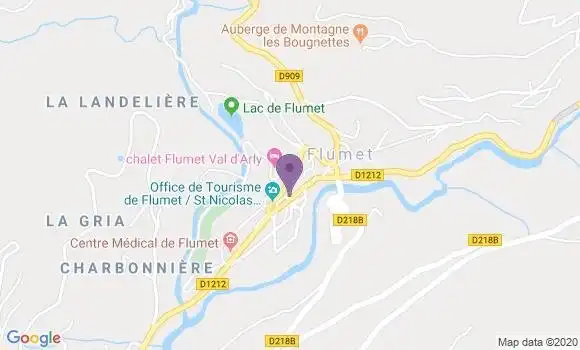 Localisation Flumet - 73590