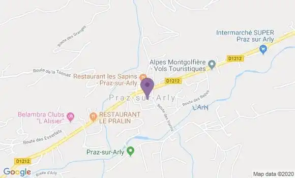 Localisation La Giettaz Ap - 73590