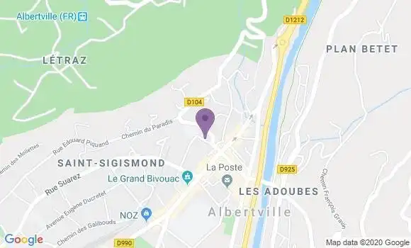 Localisation Gilly sur Isere Bp - 73205