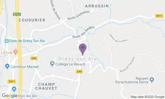 Localisation Gresy sur Aix Bp - 73100