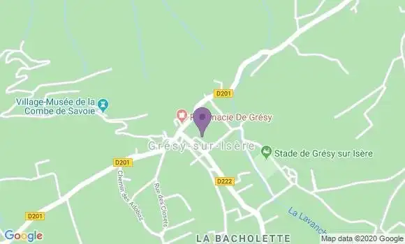 Localisation Gresy sur Isere Bp - 73460
