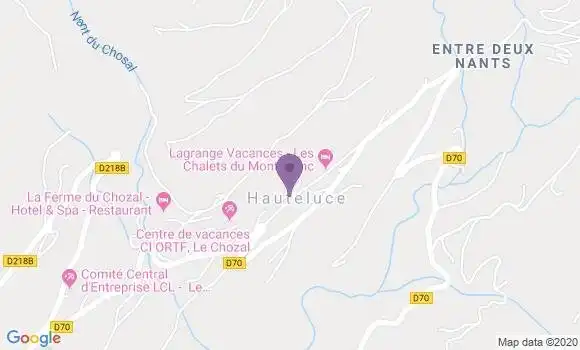 Localisation Hauteluce Bp - 73620