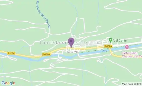 Localisation Lanslebourg Mont Cenis Bp - 73480
