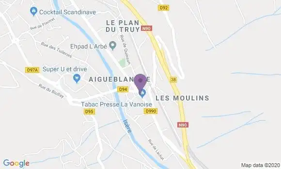Localisation La Lechere Bp - 73263