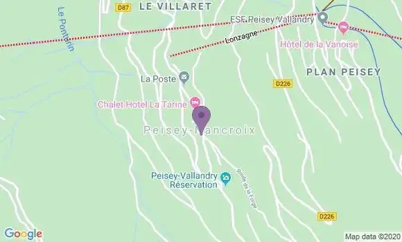 Localisation Peisey Nancroix Bp - 73210