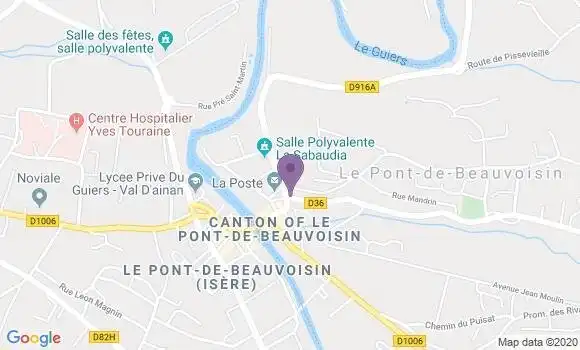 Localisation Pont de Beauvoisin - 73330