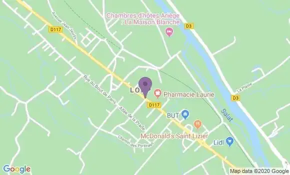 Localisation Lorp Sentaraille Ap - 09190