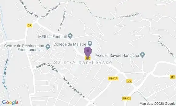 Localisation Saint Alban Leysse - 73230