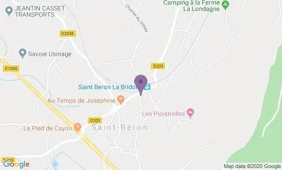 Localisation Saint Beron Bp - 73520