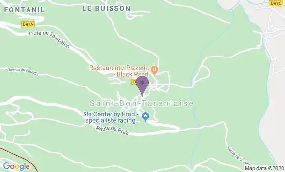 Localisation Saint Bon Lepraz Bp - 73120