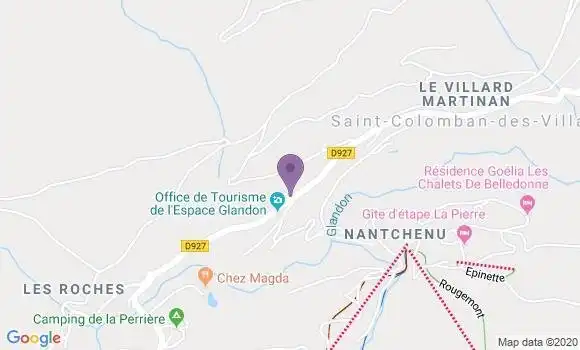 Localisation Saint Colomban des Villards Ap - 73130