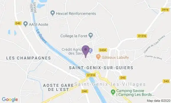 Localisation Saint Genix sur Guiers Bp - 73240