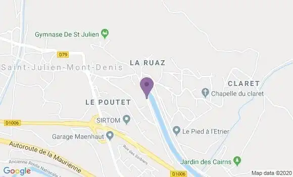 Localisation Saint Julien Montdenis Bp - 73870