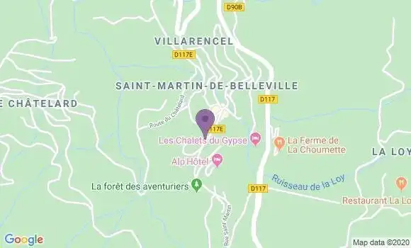 Localisation Saint Martin de Belleville - 73440