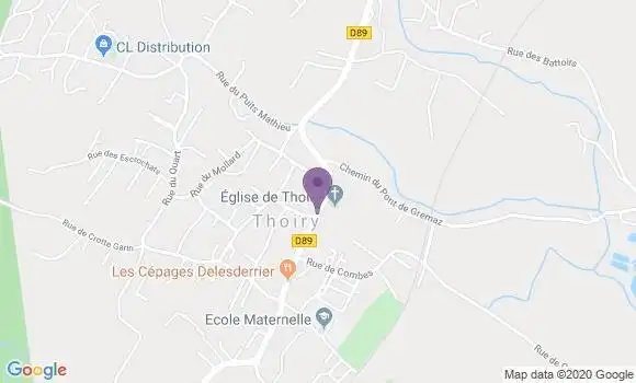 Localisation Thoiry Ap - 73230