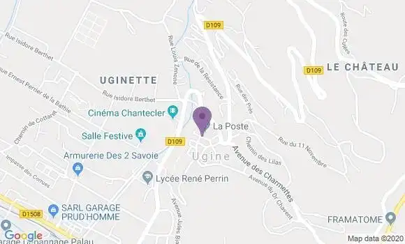 Localisation Ugine - 73400